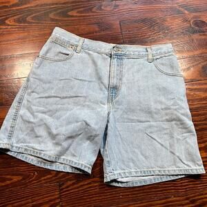 Levi's 32 Vintage Relaxed Denim Shorts Light Wash High Rise